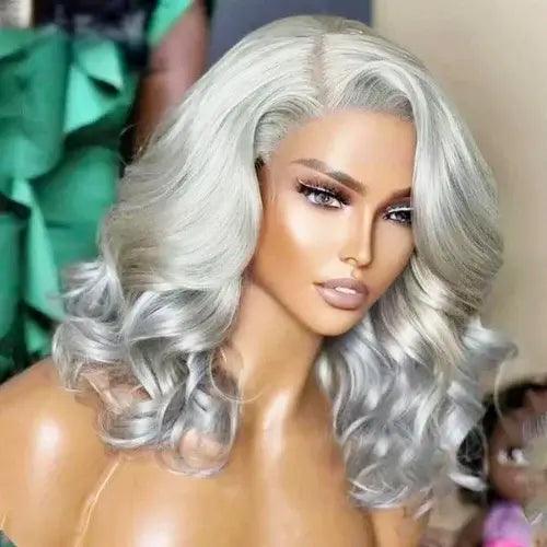 Peruca Lace Front Ondulada Cabelo Natural Curto