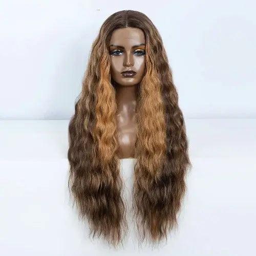 Peruca Lace Longa Ondulada Natural Feminina