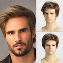 Peruca Masculina Lace Cabelo Natural Curto e Liso