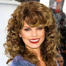 Peruca Feminina Curta Cacheada com Franja