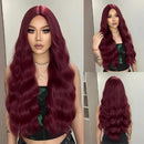 Peruca Lace Longa Ondulada Natural Ruiva