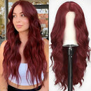 Peruca Lace Longa Ondulada Natural Ruiva