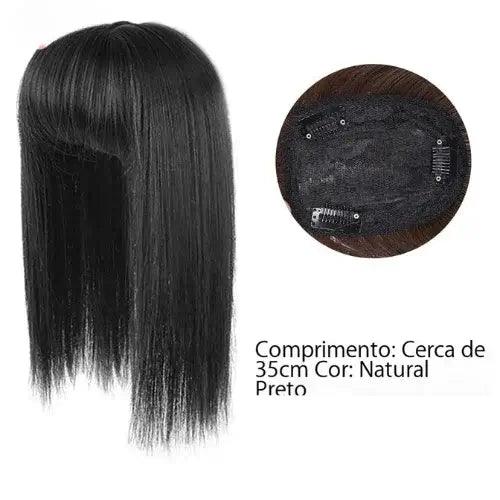 Topo de Cabelo Liso com Franja