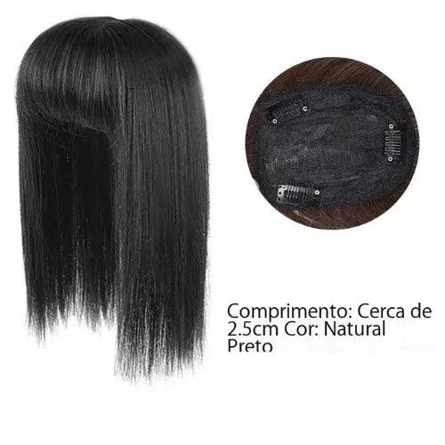 Topo de Cabelo Liso com Franja