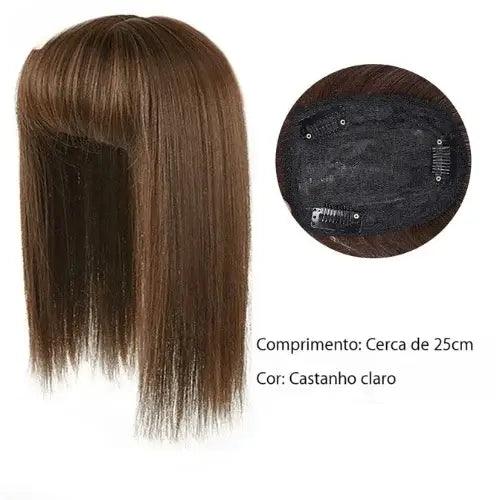 Topo de Cabelo Liso com Franja