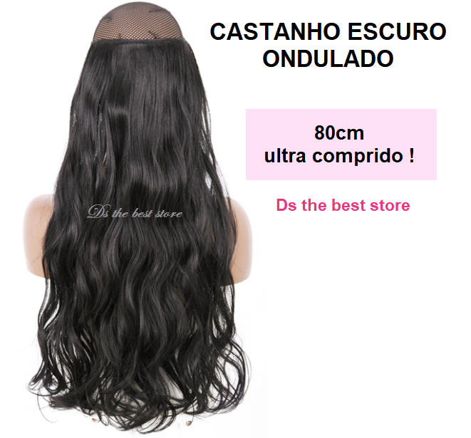 Magical Hair Extensor 80cm Liso e Ondulado