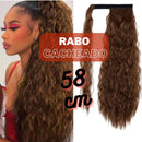 Magical Hair Extensor Rabo Modelo Cacheado 58cm SEM PIRANHA