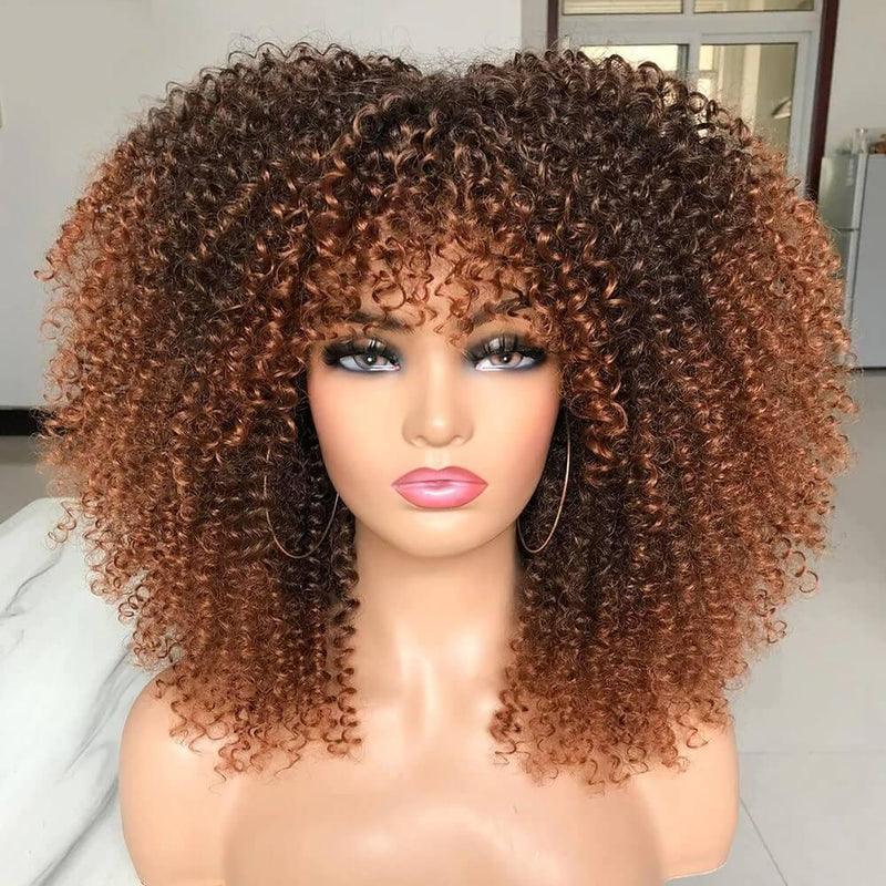 Peruca Black Power Cacheada Médio Feminina Natural