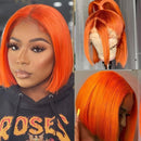 Lace Front 100% Cabelo Humano Curto Liso