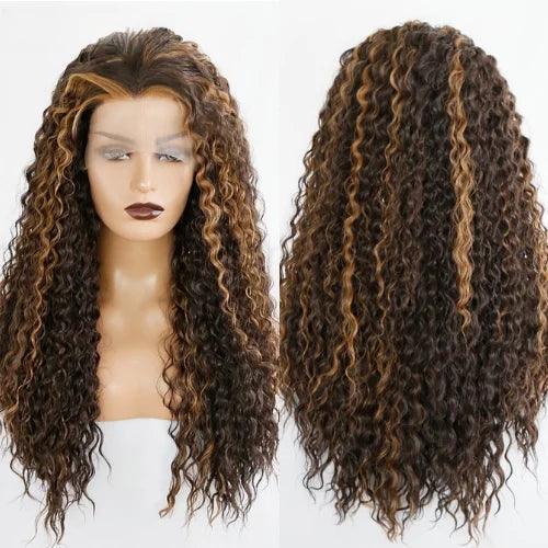 Lace Front Peruca Cacheada De Lado