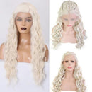 Peruca Lace Ondulada Longa Repartição Livre Natural