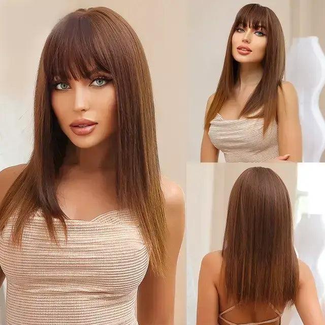 Peruca Chanel Lisa Feminina Lace Natural