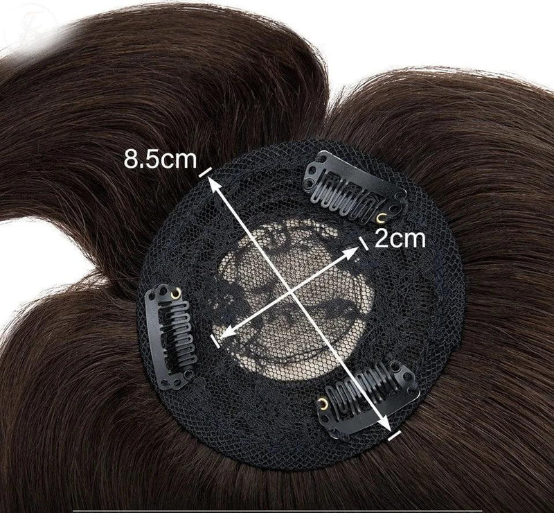 Lace Topo de Cabelo Invisível 100% Humano Liso Franja