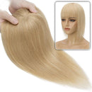 Lace Topo de Cabelo Invisível 100% Humano Liso Franja