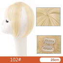 Topo de Cabelo Invisível Liso com Franja 25cm