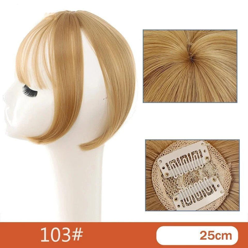 Lace Topo de Cabelo Invisível Liso com Franja