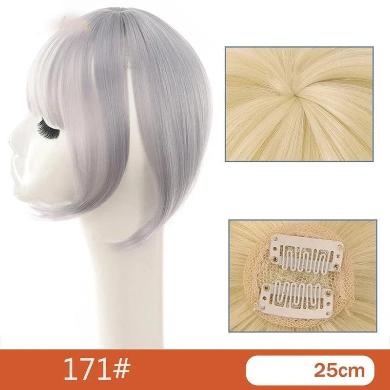 Lace Topo de Cabelo Invisível Liso com Franja