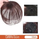 Lace Topo de Cabelo Invisível Liso com Franja