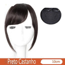 Lace Topo de Cabelo Invisível Liso com Franja