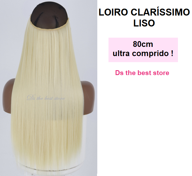 Magical Hair Extensor 80cm Liso e Ondulado