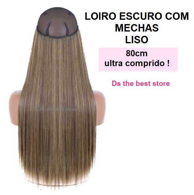 Magical Hair Extensor 80cm Liso e Ondulado