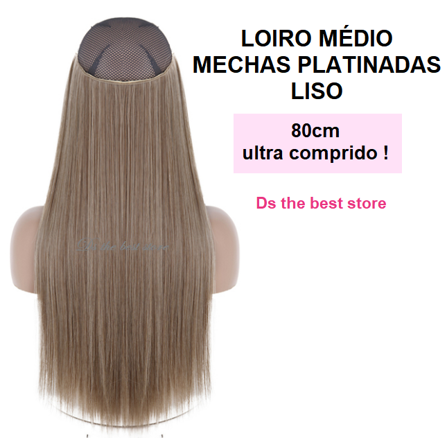 Magical Hair Extensor 80cm Liso e Ondulado