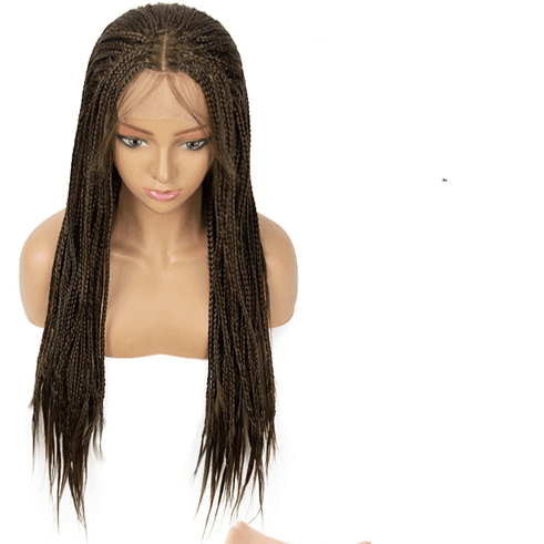 Peruca Lace Front Trançada Longa Natural e Leve