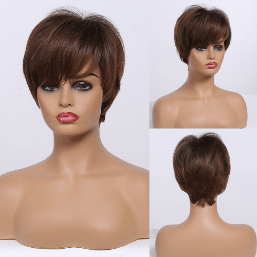 Peruca Feminina Curta Lisa Front Lace Premium Efeito Natural