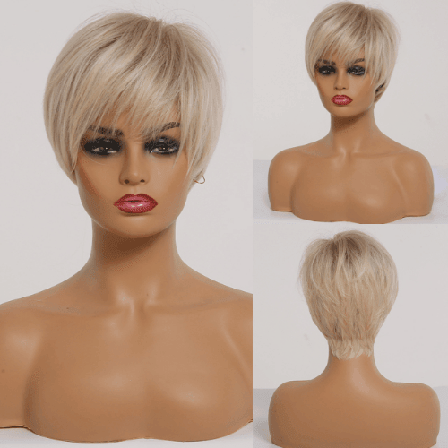 Peruca Feminina Curta Lisa Front Lace Premium Efeito Natural
