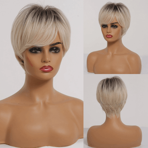 Peruca Feminina Curta Lisa Front Lace Premium Efeito Natural