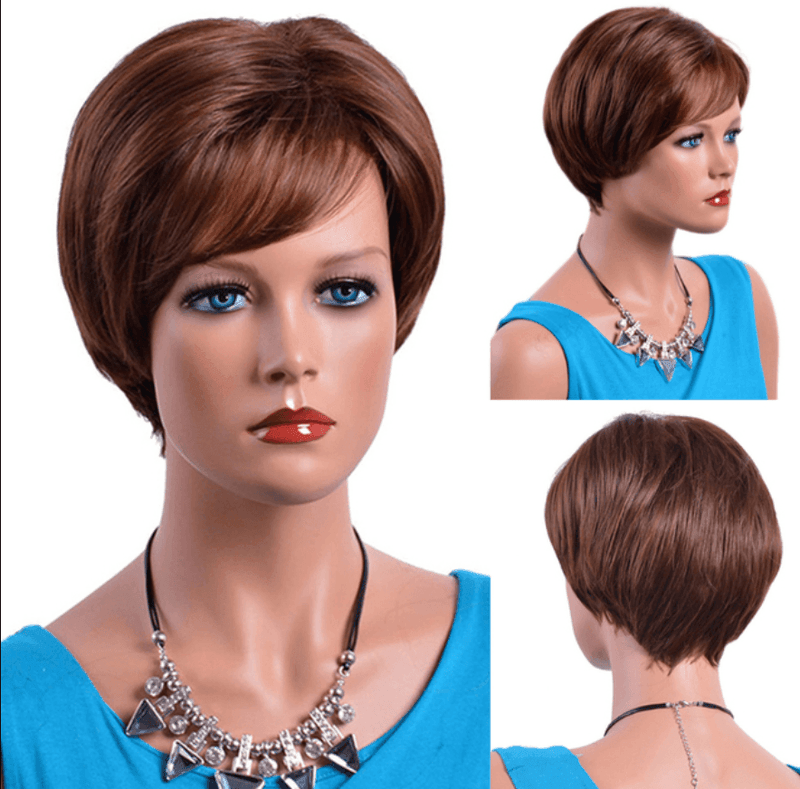 Peruca Feminina Curta Lisa Front Lace Premium Efeito Natural