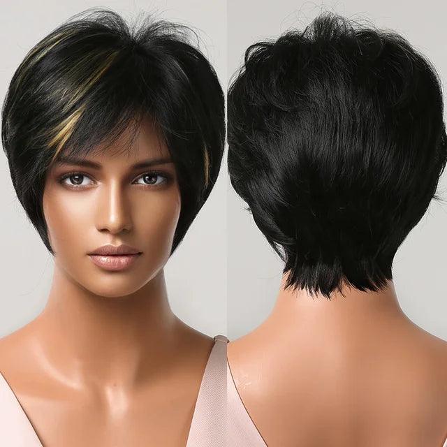 Peruca Feminina Curta Lisa Front Lace Premium Efeito Natural
