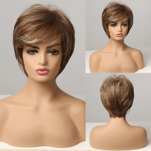 Peruca Feminina Curta Lisa Front Lace Premium Efeito Natural