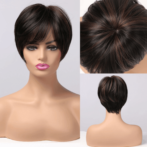 Peruca Feminina Curta Lisa Front Lace Premium Efeito Natural