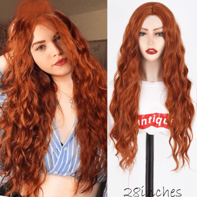 Peruca Lace Longa Ondulada Feminina Cabelo Natural