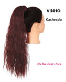 Magical Hair Extensor Rabo Modelo Cacheado 58cm SEM PIRANHA